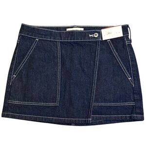 A&F Denim Wrap Around Mini Skirt